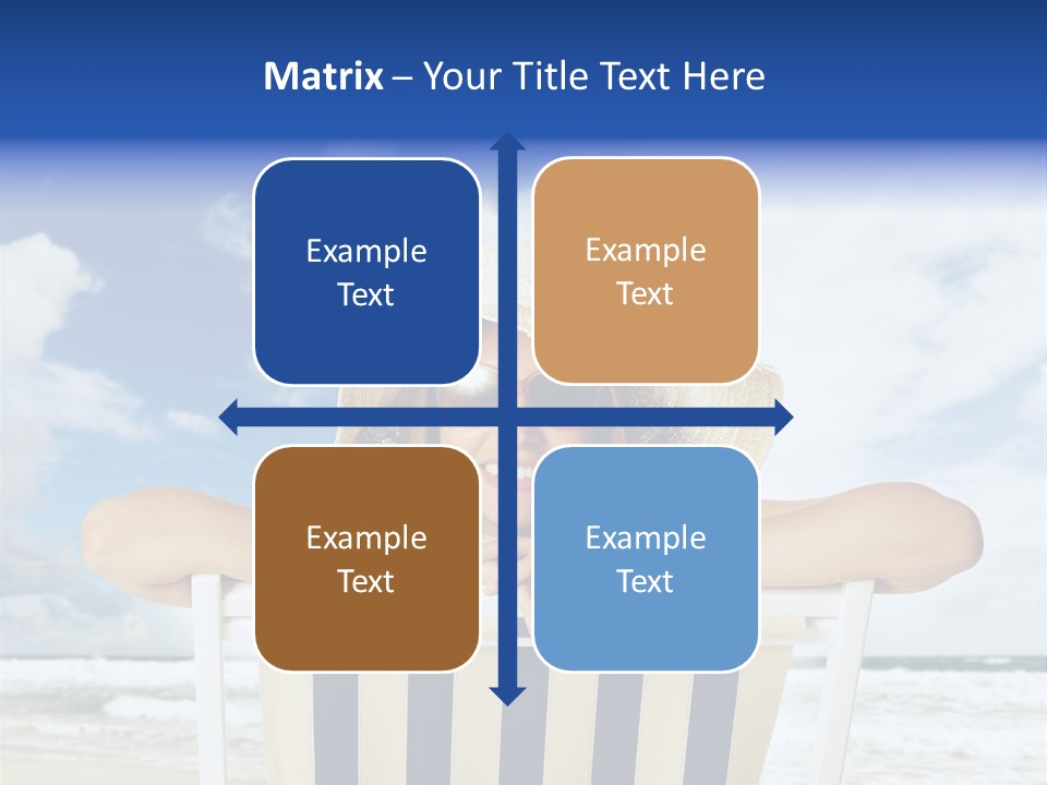 Portrait Copy Space Vacations PowerPoint Template