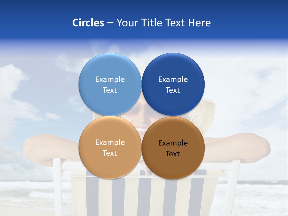 Portrait Copy Space Vacations PowerPoint Template