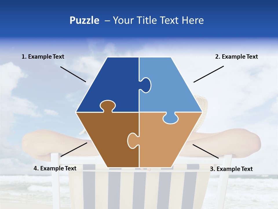 Portrait Copy Space Vacations PowerPoint Template