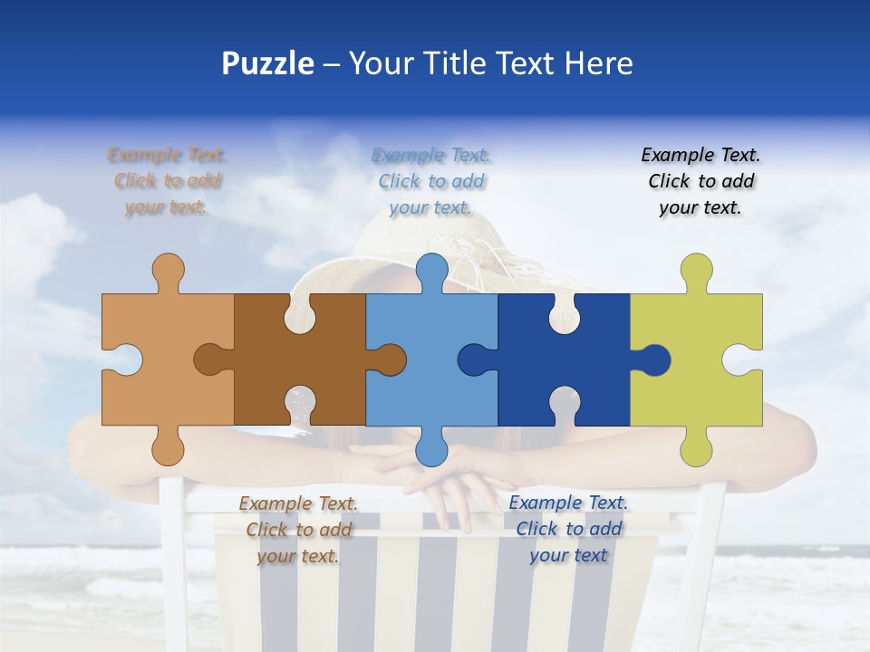 Portrait Copy Space Vacations PowerPoint Template