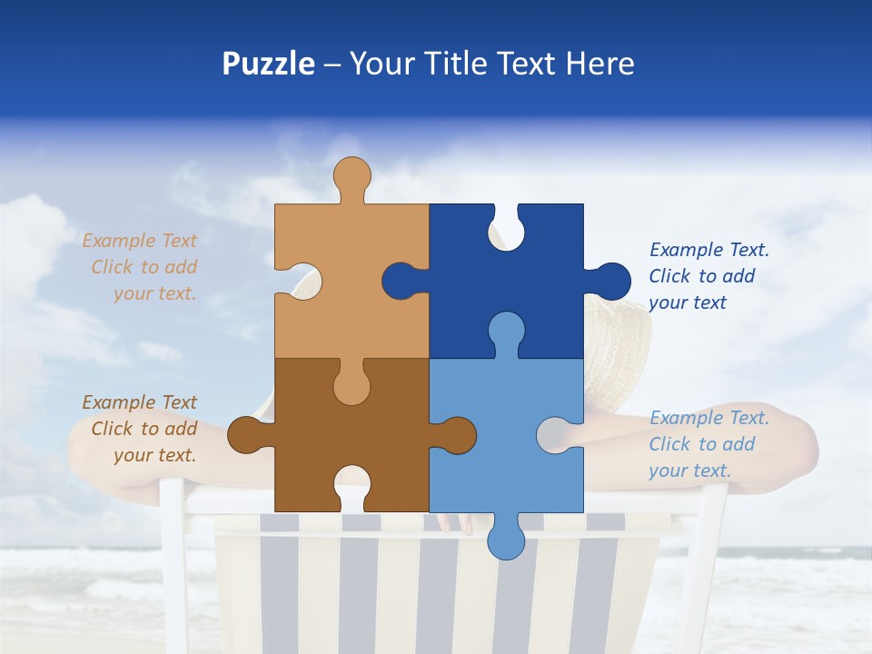 Portrait Copy Space Vacations PowerPoint Template