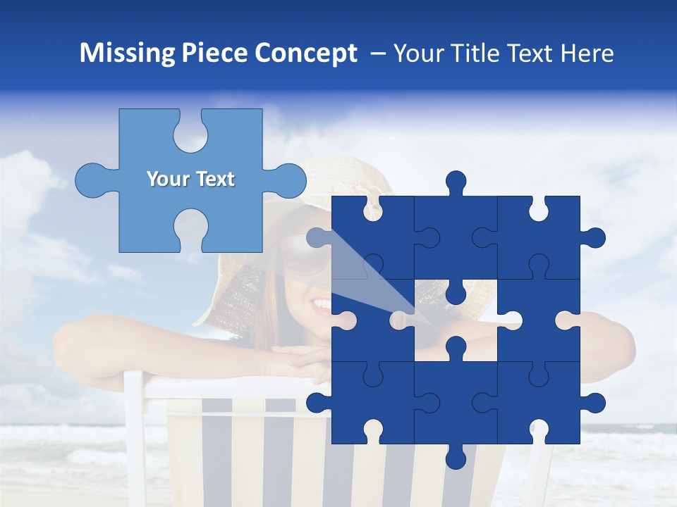 Portrait Copy Space Vacations PowerPoint Template