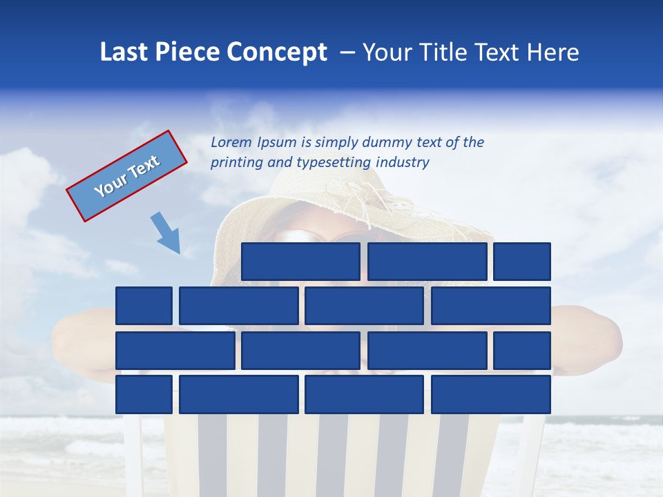 Portrait Copy Space Vacations PowerPoint Template