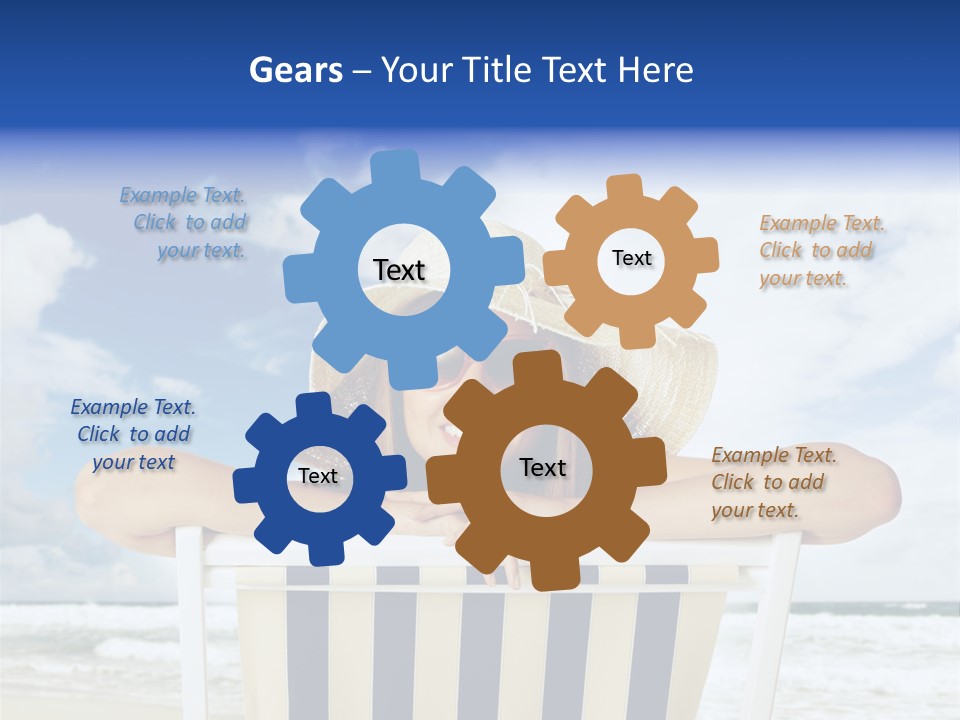Portrait Copy Space Vacations PowerPoint Template