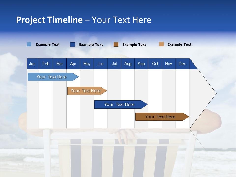 Portrait Copy Space Vacations PowerPoint Template