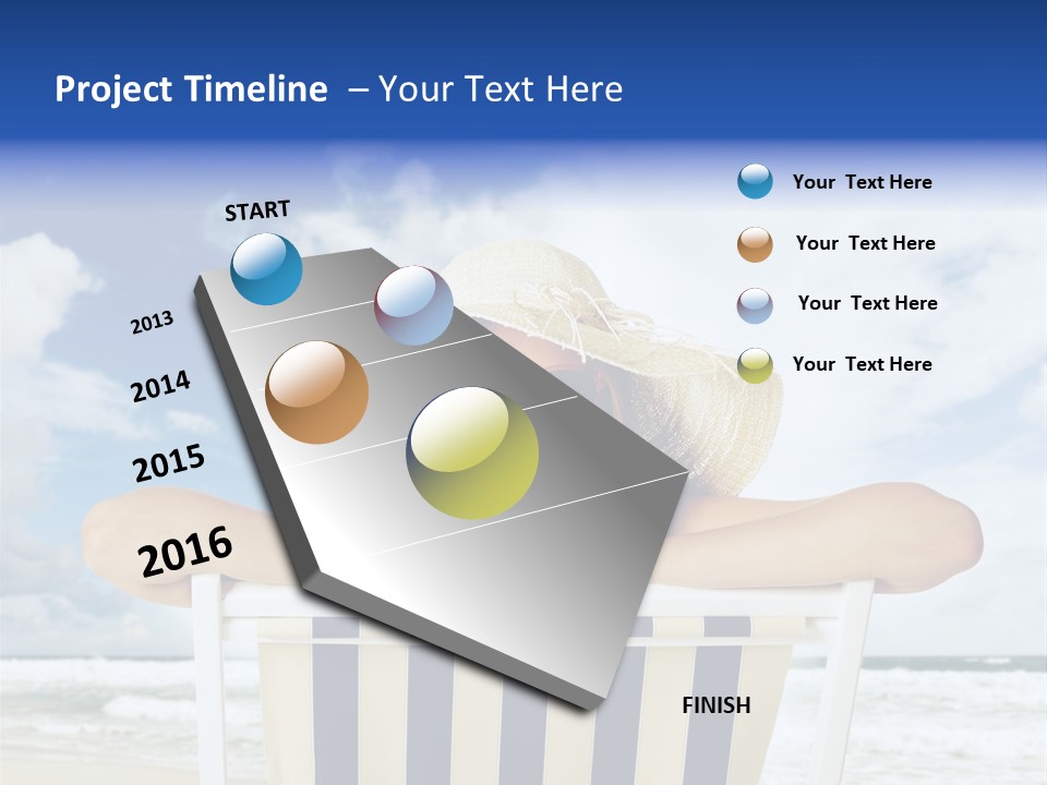 Portrait Copy Space Vacations PowerPoint Template