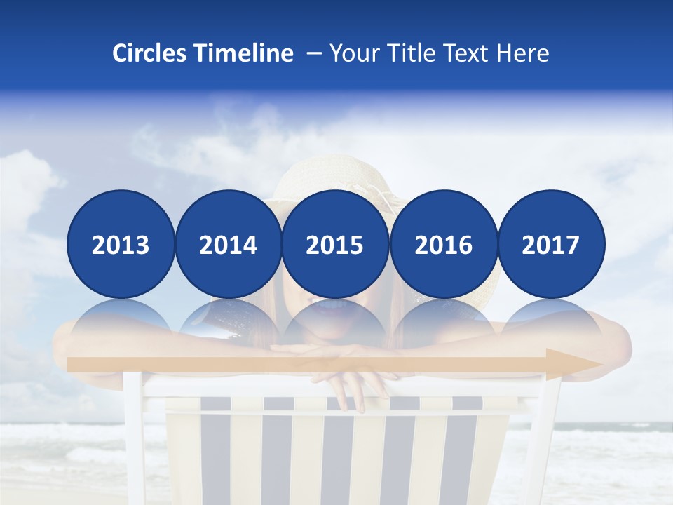 Portrait Copy Space Vacations PowerPoint Template