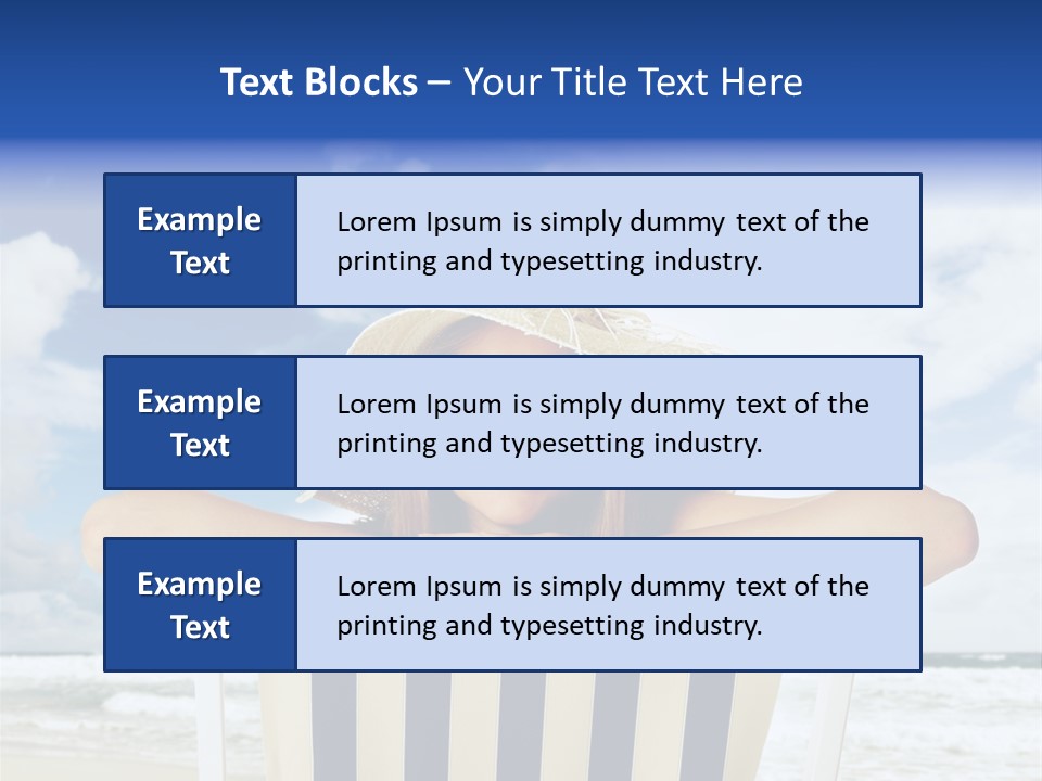 Portrait Copy Space Vacations PowerPoint Template