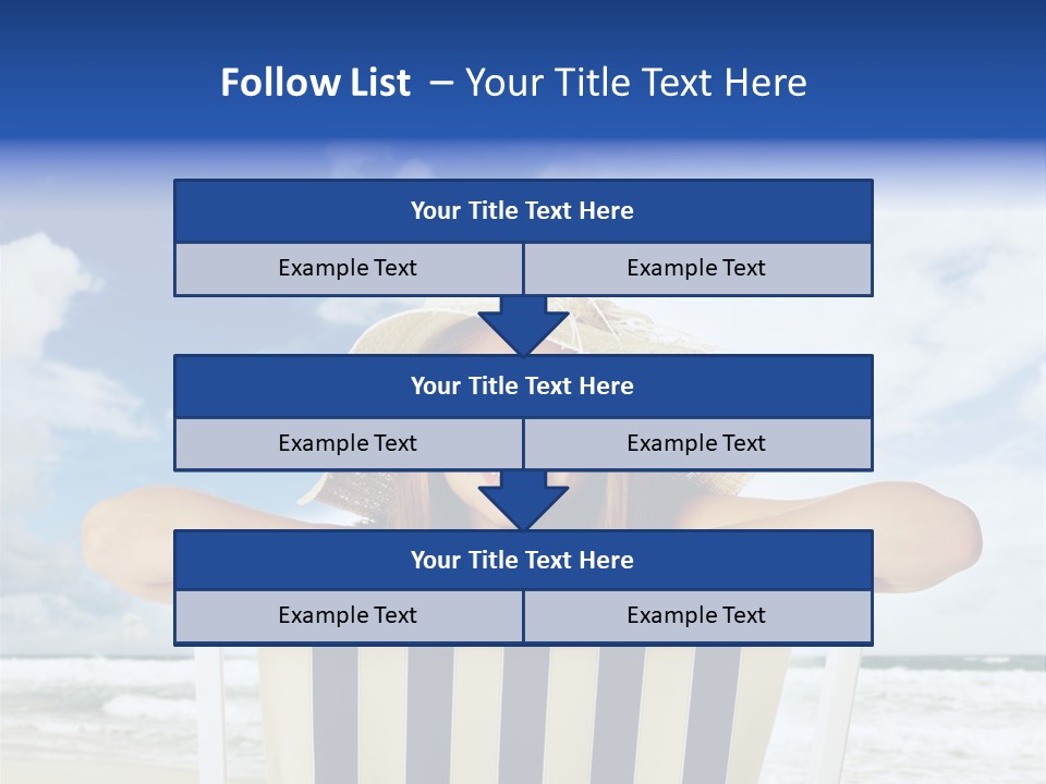 Portrait Copy Space Vacations PowerPoint Template