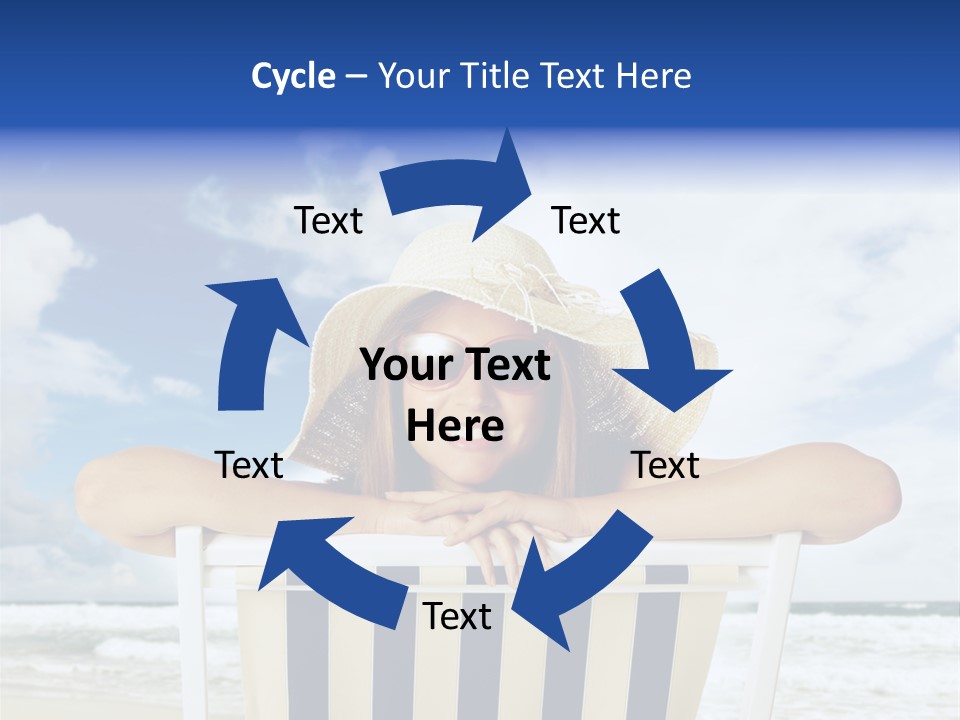 Portrait Copy Space Vacations PowerPoint Template