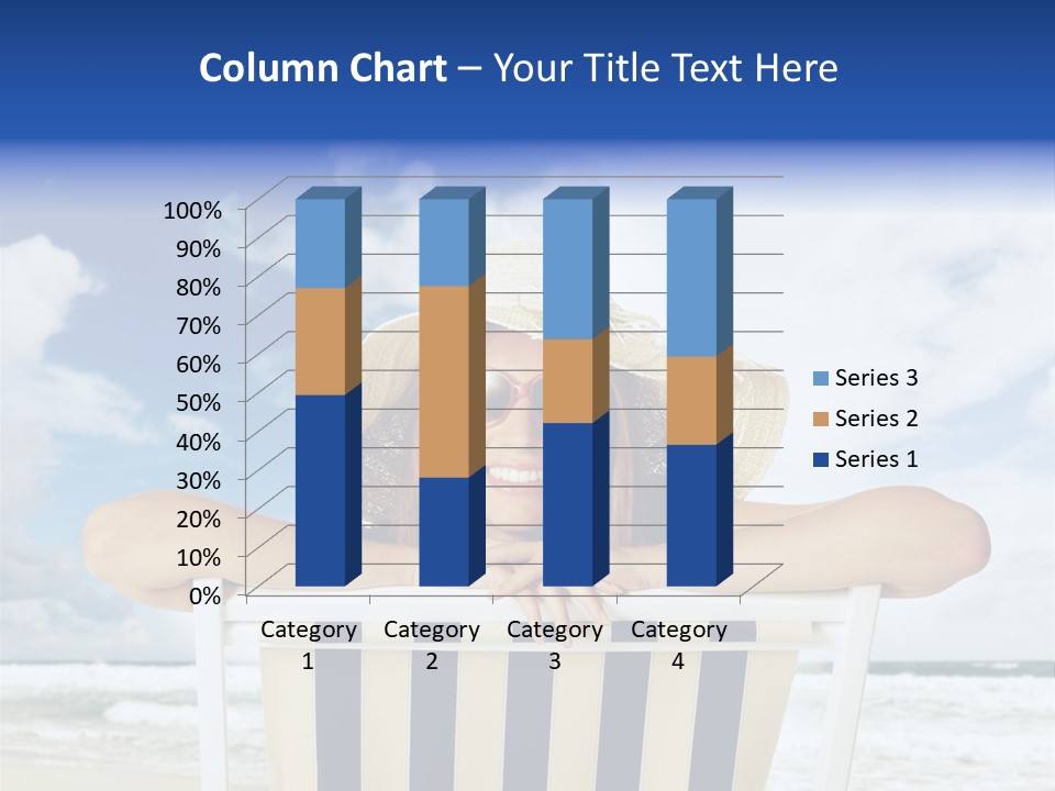 Portrait Copy Space Vacations PowerPoint Template