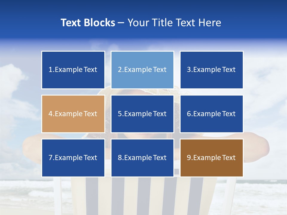 Portrait Copy Space Vacations PowerPoint Template