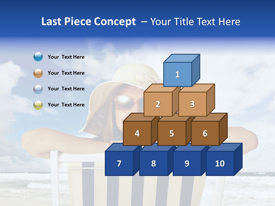 Portrait Copy Space Vacations PowerPoint Template