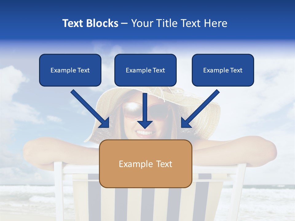 Portrait Copy Space Vacations PowerPoint Template