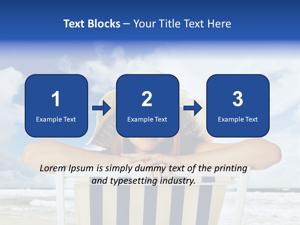 Portrait Copy Space Vacations PowerPoint Template
