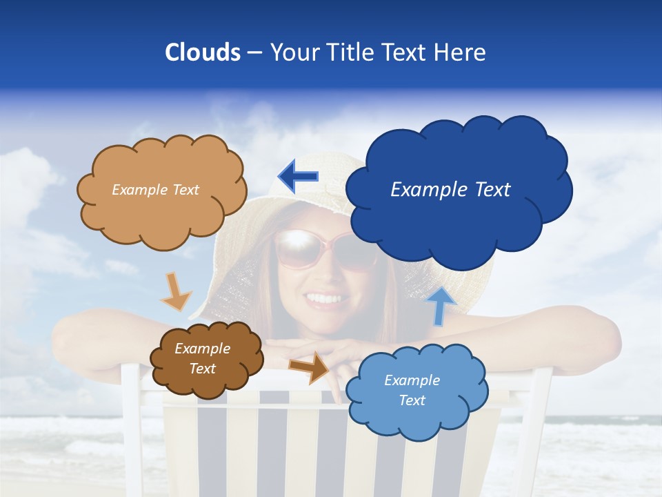 Portrait Copy Space Vacations PowerPoint Template