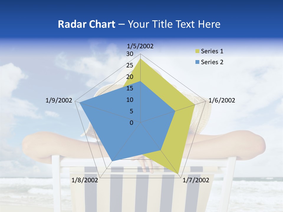Portrait Copy Space Vacations PowerPoint Template