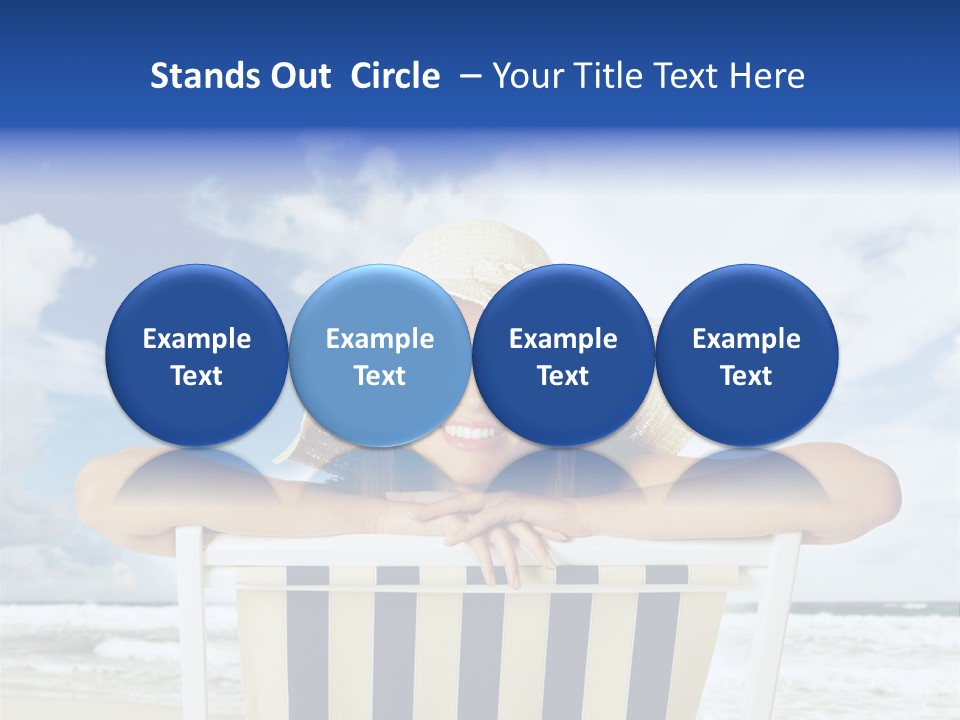 Portrait Copy Space Vacations PowerPoint Template