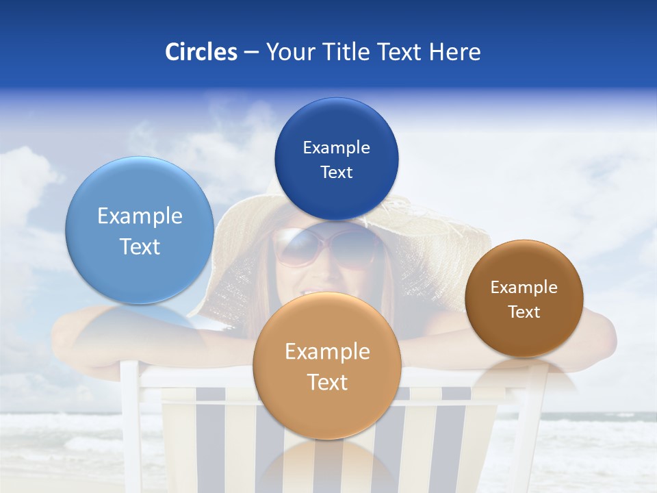 Portrait Copy Space Vacations PowerPoint Template