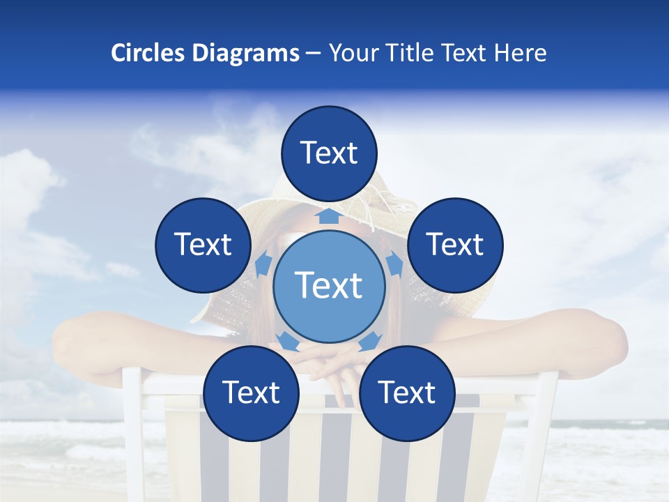 Portrait Copy Space Vacations PowerPoint Template