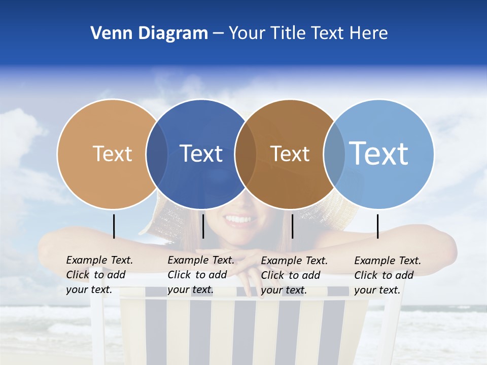 Portrait Copy Space Vacations PowerPoint Template