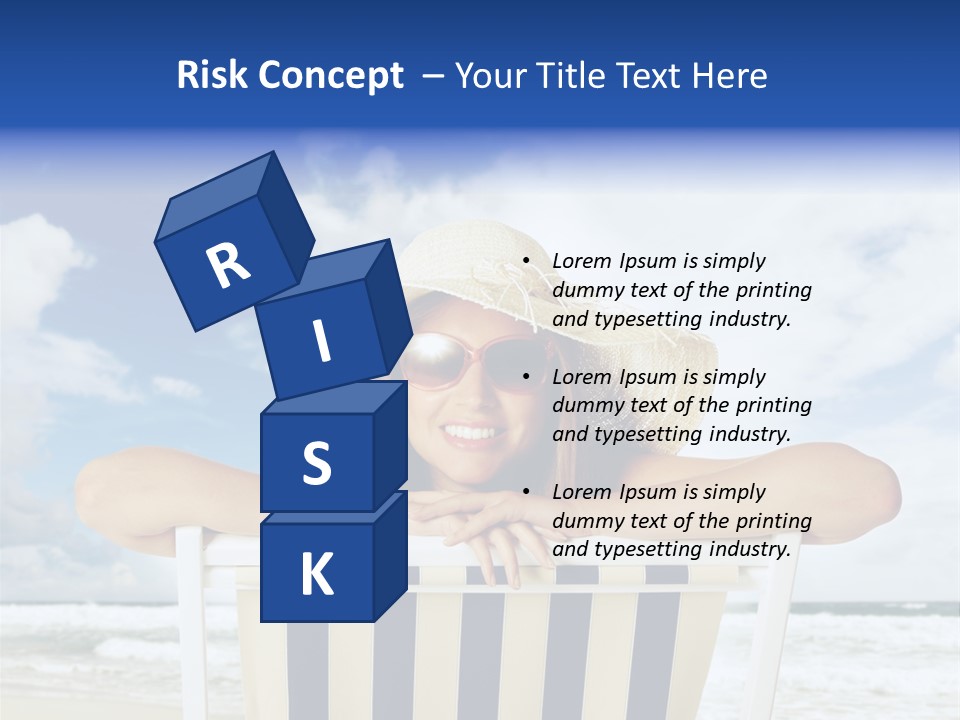 Portrait Copy Space Vacations PowerPoint Template