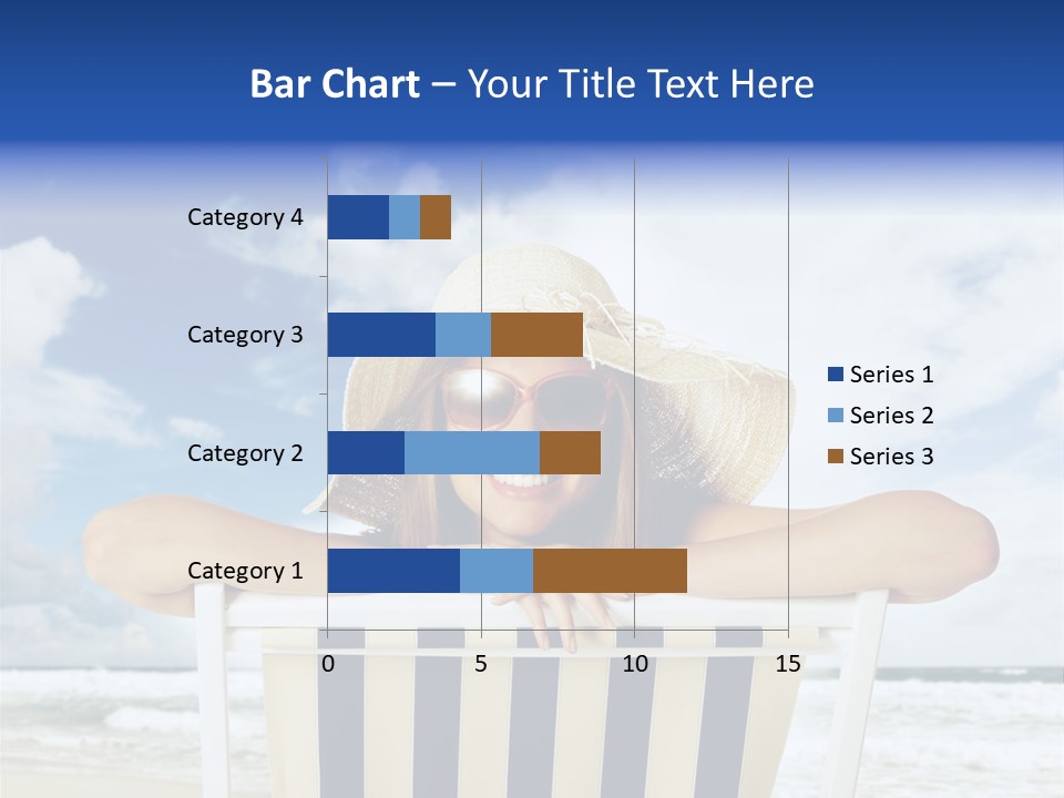 Portrait Copy Space Vacations PowerPoint Template