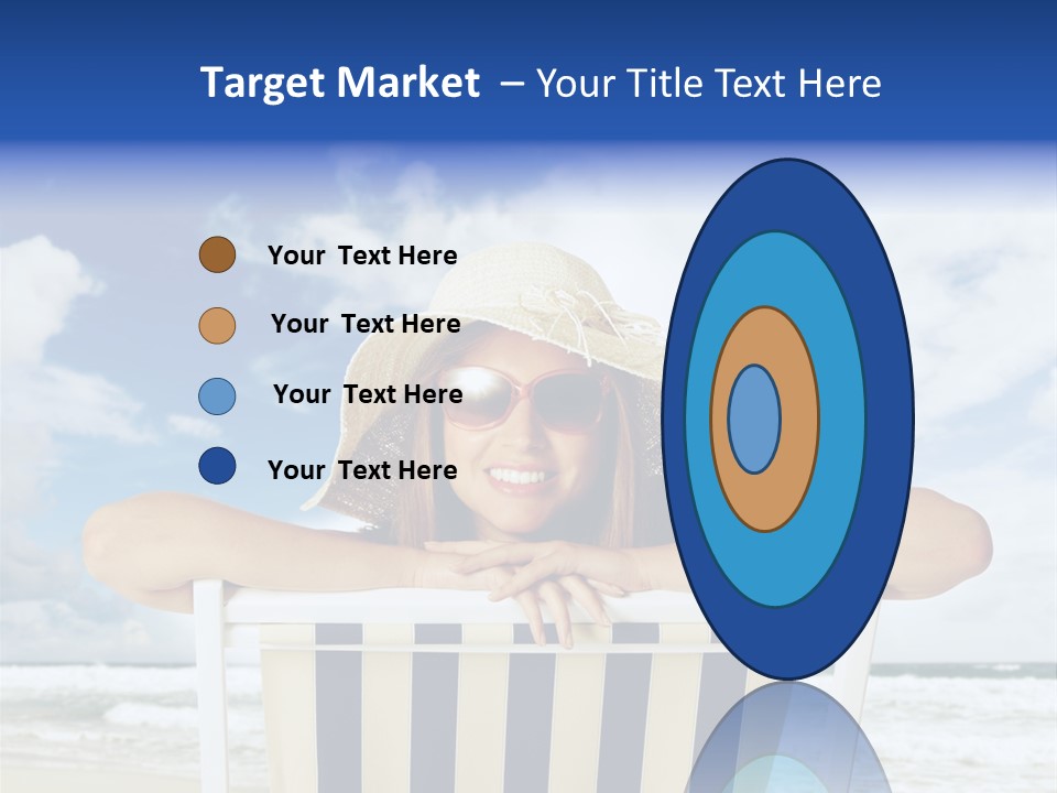 Portrait Copy Space Vacations PowerPoint Template