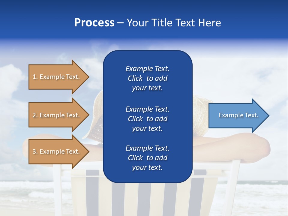 Portrait Copy Space Vacations PowerPoint Template