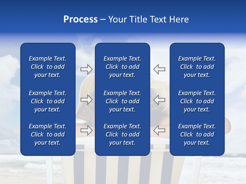 Portrait Copy Space Vacations PowerPoint Template