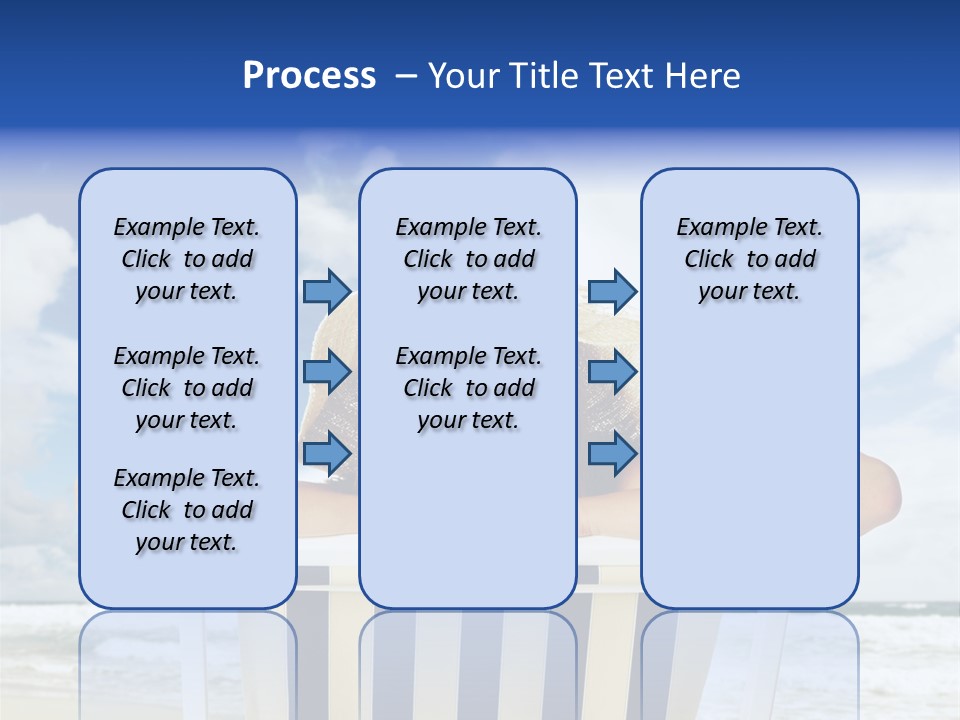 Portrait Copy Space Vacations PowerPoint Template