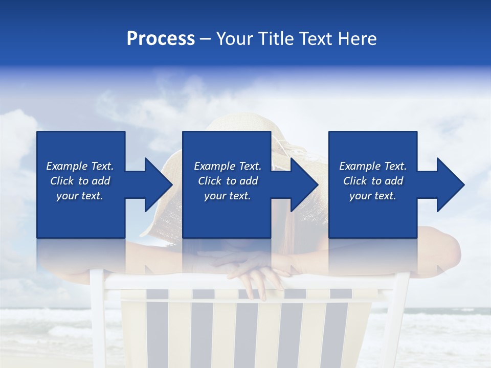 Portrait Copy Space Vacations PowerPoint Template