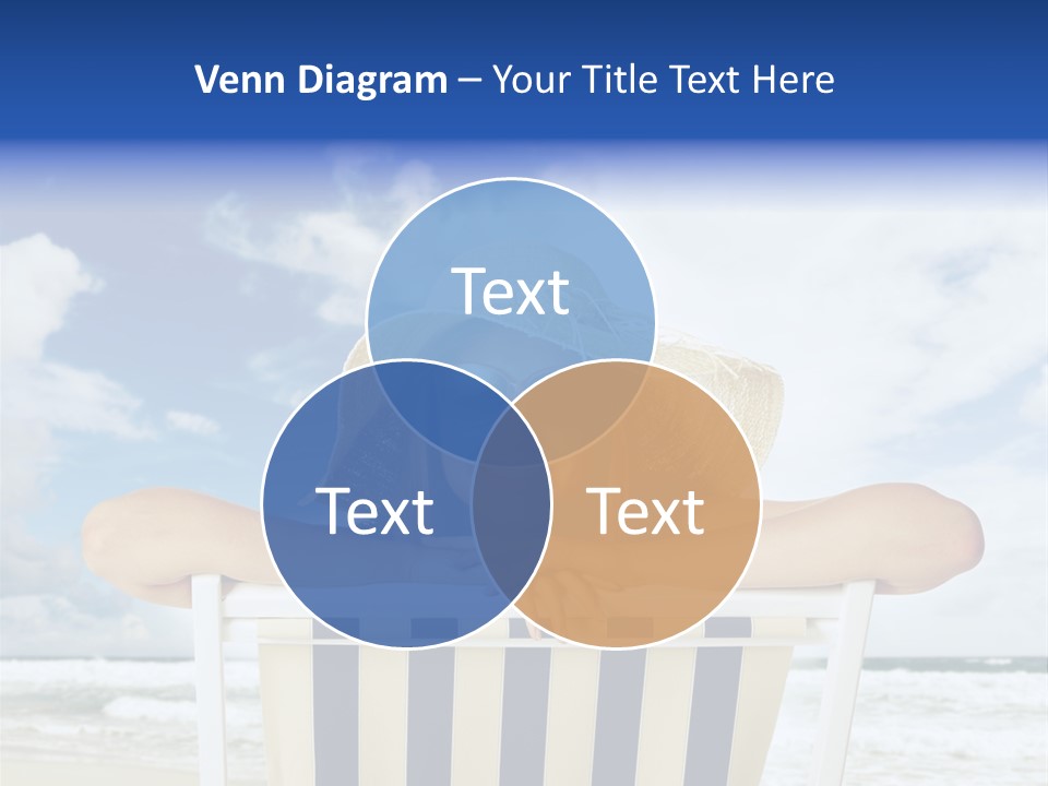 Portrait Copy Space Vacations PowerPoint Template