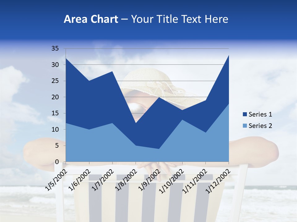 Portrait Copy Space Vacations PowerPoint Template
