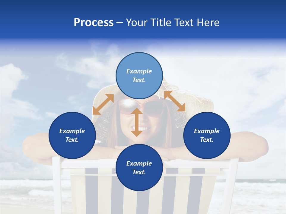Portrait Copy Space Vacations PowerPoint Template