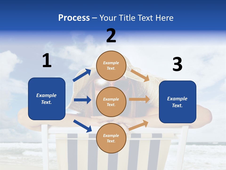 Portrait Copy Space Vacations PowerPoint Template