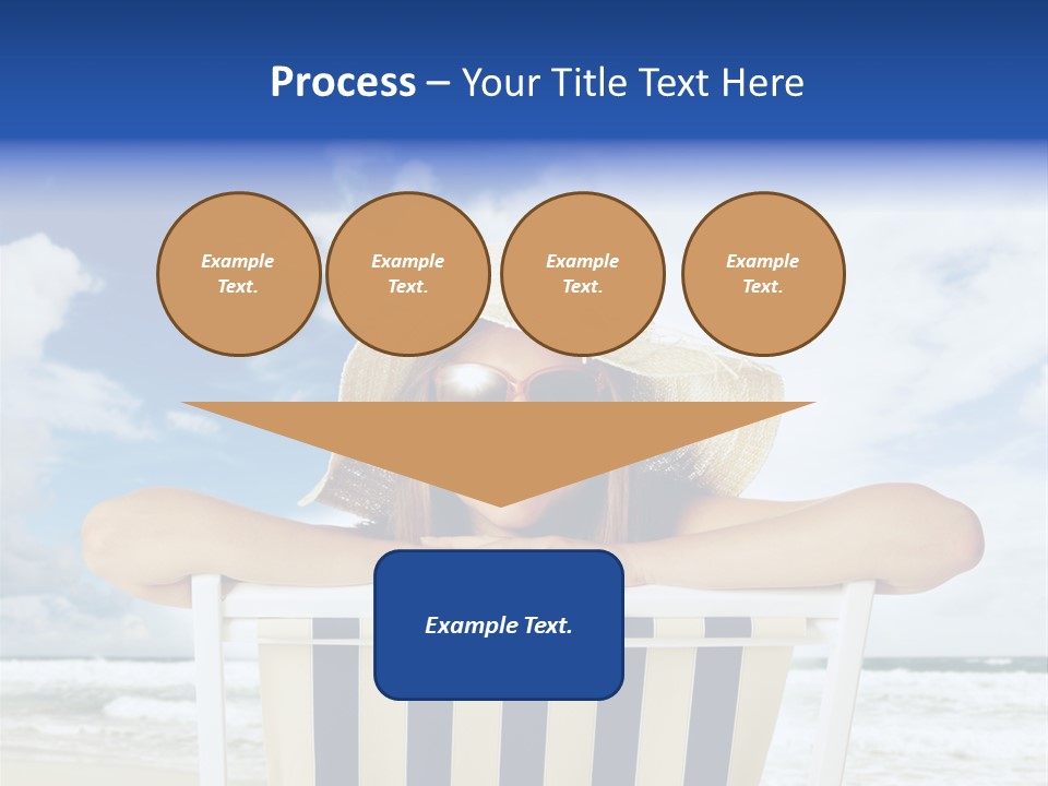 Portrait Copy Space Vacations PowerPoint Template