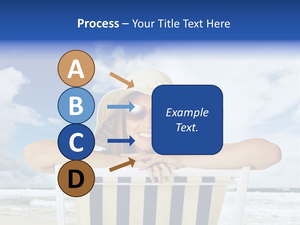 Portrait Copy Space Vacations PowerPoint Template