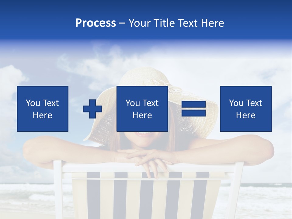 Portrait Copy Space Vacations PowerPoint Template