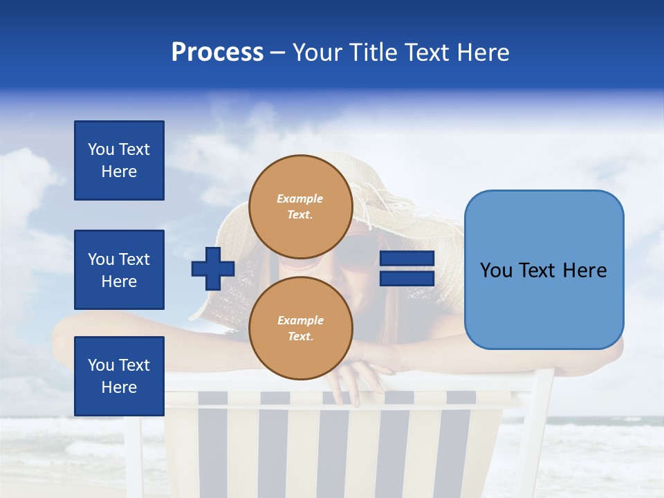 Portrait Copy Space Vacations PowerPoint Template