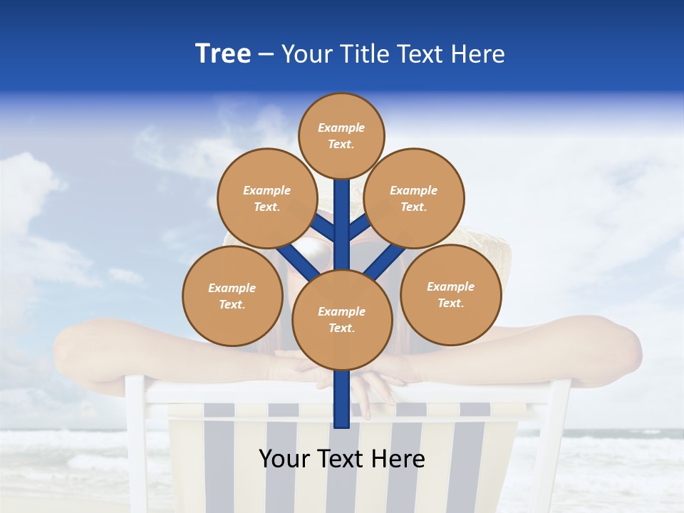 Portrait Copy Space Vacations PowerPoint Template