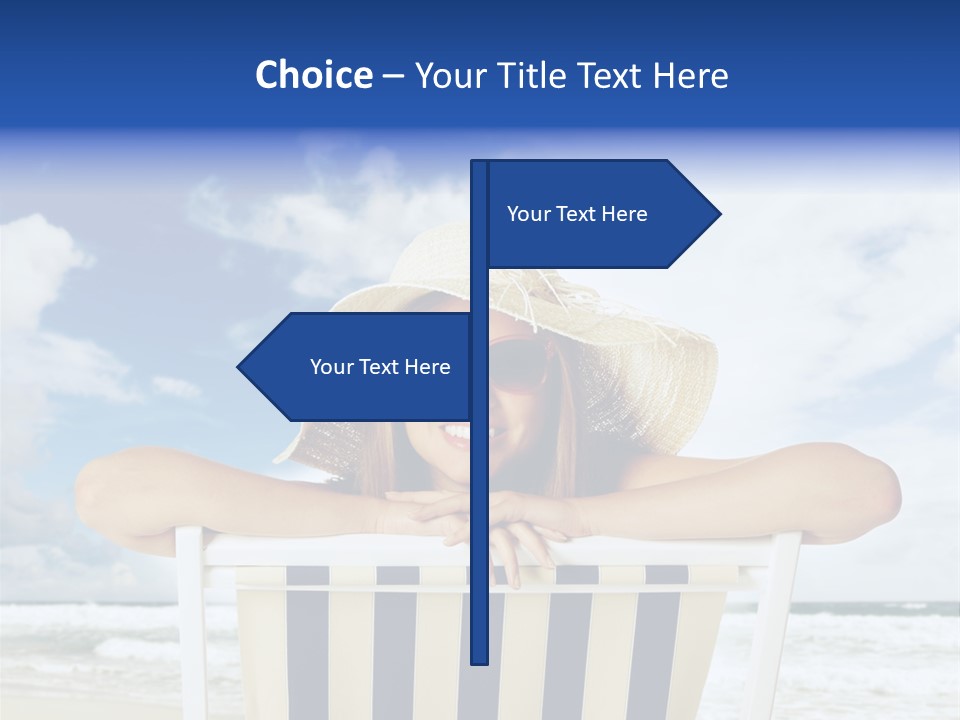 Portrait Copy Space Vacations PowerPoint Template