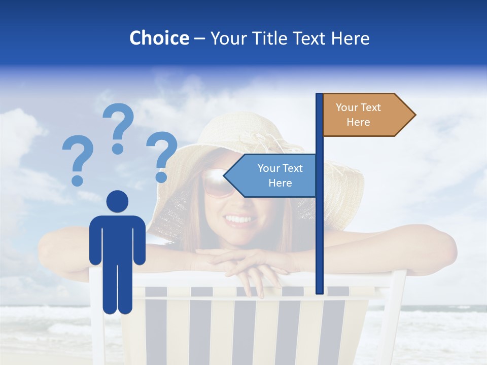 Portrait Copy Space Vacations PowerPoint Template