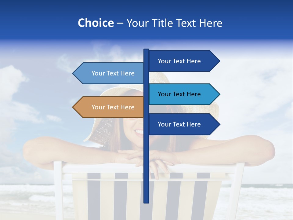 Portrait Copy Space Vacations PowerPoint Template