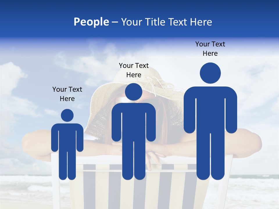 Portrait Copy Space Vacations PowerPoint Template