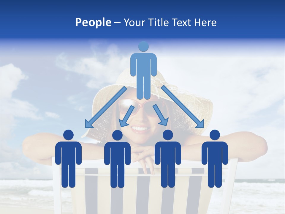 Portrait Copy Space Vacations PowerPoint Template