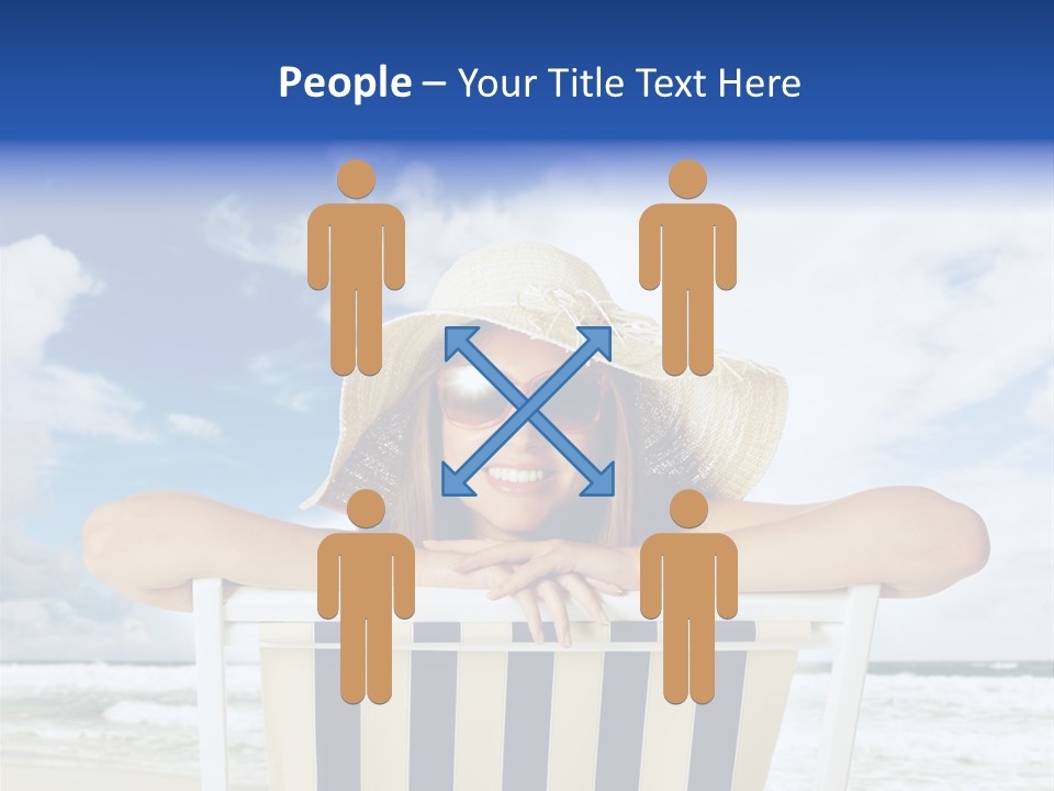 Portrait Copy Space Vacations PowerPoint Template