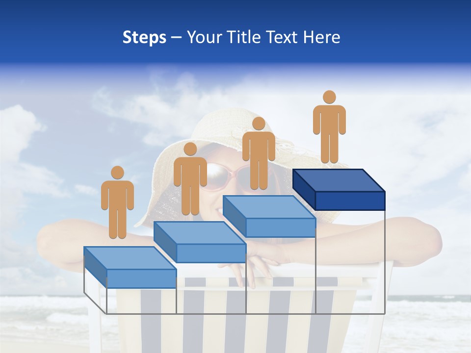 Portrait Copy Space Vacations PowerPoint Template