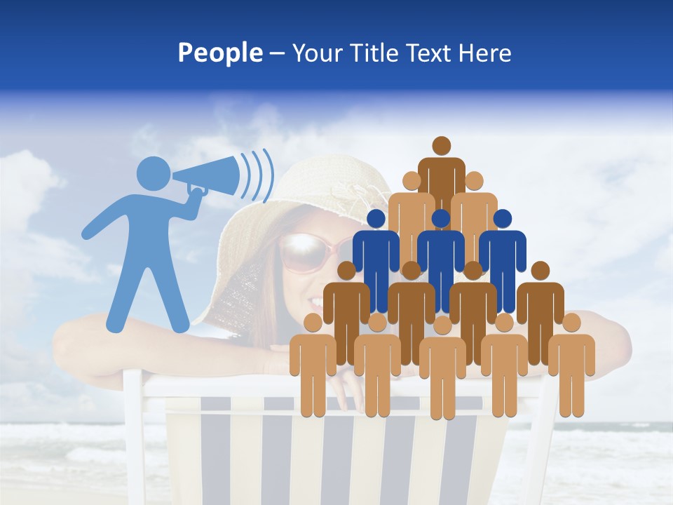Portrait Copy Space Vacations PowerPoint Template