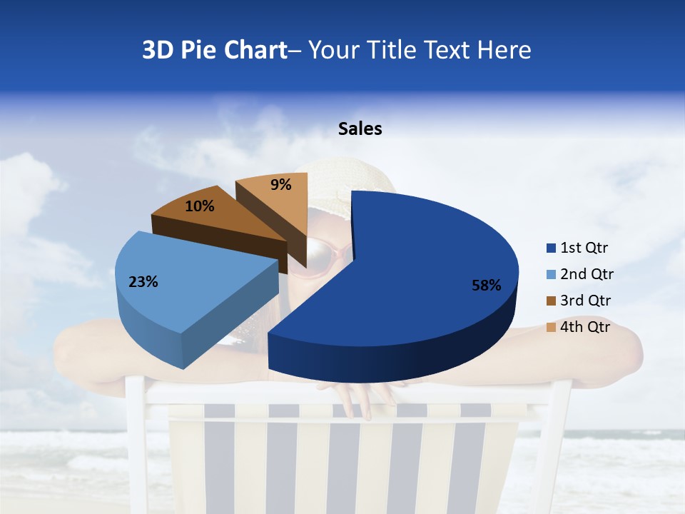 Portrait Copy Space Vacations PowerPoint Template